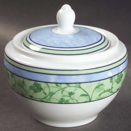 Watercolour Sugar Bowl & Lid