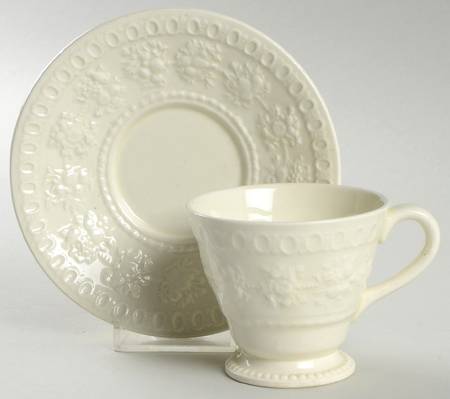 Wellesley Footed Demitasse Cup & Saucer Set