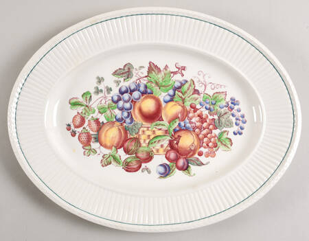 Wentworth Multicolor 14" Oval Serving Platter