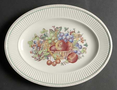 Wentworth Multicolor 11" Oval Serving Platter