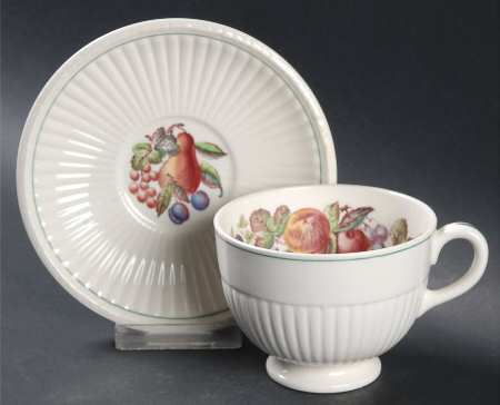 Wentworth Multicolor Footed Cup & Saucer Set