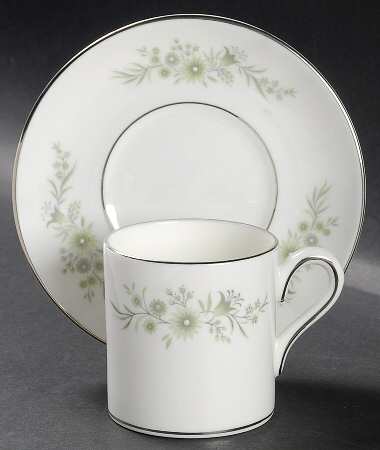 Westbury Bond Shape Demitasse Cup and Saucer Set