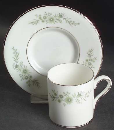 Westbury Bond Shape Demitasse Cup and Saucer Set