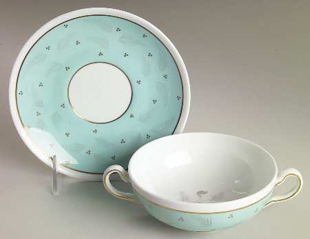 Westover Flat Cream Soup Bowl & Saucer Set