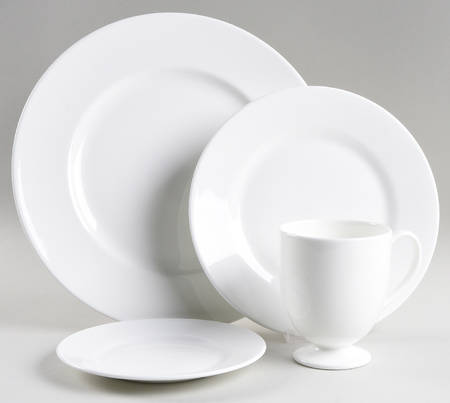 Wedgwood White (Bone) 4 Piece Place Setting