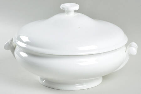 Wedgwood White (Bone) Round Covered Vegetable