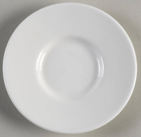 Wedgwood White (Bone) Saucer for Bond Shape Demitasse Cup