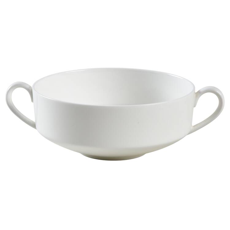Wedgwood White (Bone) Flat Cream Soup Bowl