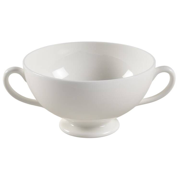 Wedgwood White (Bone) Footed Cream Soup Bowl