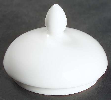 Wedgwood White (Bone) Lid for Globe Shape Sugar Bowl