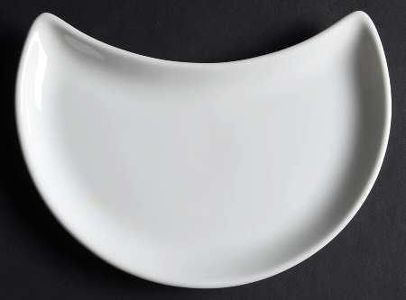Wedgwood White (Bone) Crescent Salad Plate