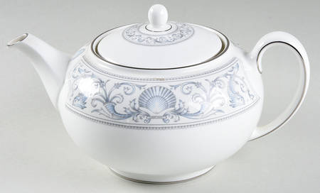 White Dolphins Teapot & Lid