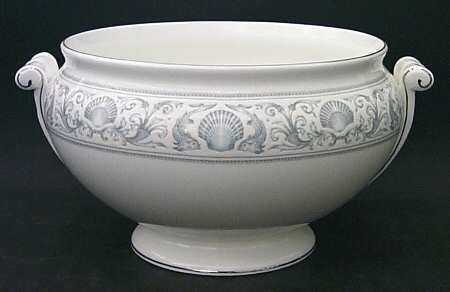 White Dolphins Tureen No Lid