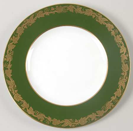 Whitehall (Arris Green Rim) Salad Plate