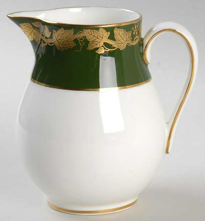 Whitehall (Arris Green Rim) Creamer