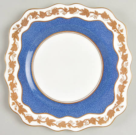 Whitehall (Powder Blue Band) Square Luncheon Plate