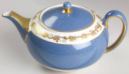 Whitehall (Powder Blue Band) Teapot & Lid