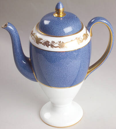 Whitehall (Powder Blue Band) Coffee Pot & Lid