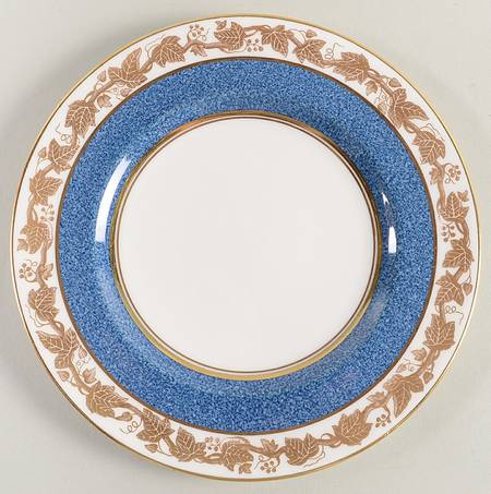 Whitehall (Powder Blue Band) Dessert/Pie Plate