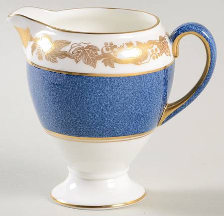 Whitehall (Powder Blue Band) Globe Shape Creamer