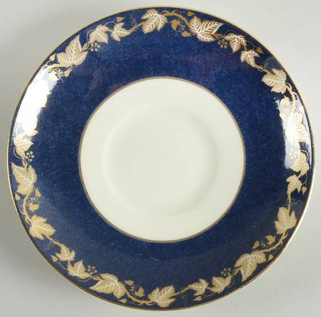 Whitehall (Mazerine Blue Rim) Saucer for Leigh Shape Footed Cup