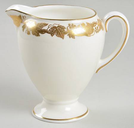 Whitehall (Cream Rim) Globe Shape Creamer