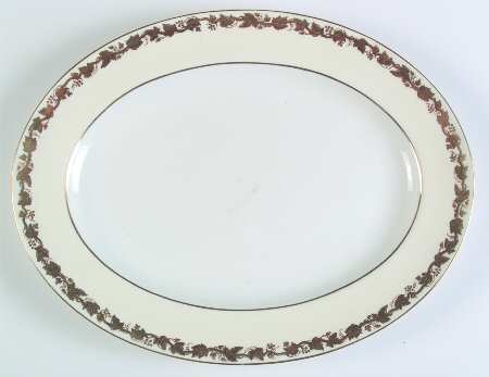 Whitehall (Cream Rim) 15" Oval Serving Platter