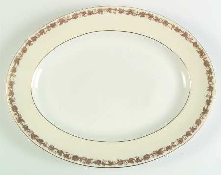 Whitehall (Cream Rim) 17" Oval Serving Platter