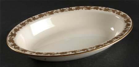 Whitehall (Cream Rim) 10" Oval Vegetable Bowl