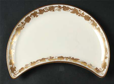 Whitehall (Cream Rim) Crescent Salad Plate