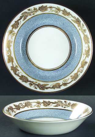 Whitehall (Powder Gray Band) Fruit/Dessert (Sauce) Bowl