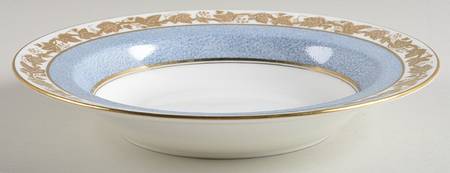 Whitehall (Powder Gray Band) Rim Soup Bowl