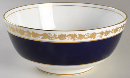 Whitehall (Mazarine Blue Band) 9" Salad Serving Bowl