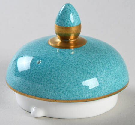 Whitehall (Powder Turquoise Band) Lid for Coffee Pot