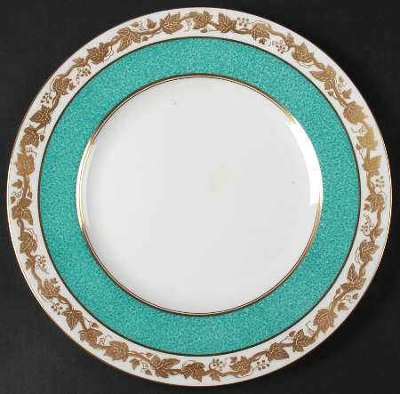 Whitehall (Powder Turquoise Band) Luncheon Plate