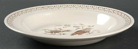 Williamsburg Aviary Rim Soup Bowl