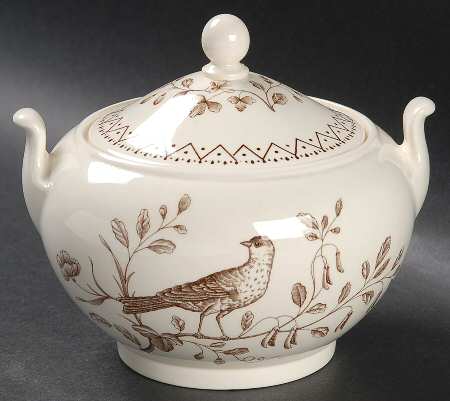 Williamsburg Aviary Sugar Bowl & Lid