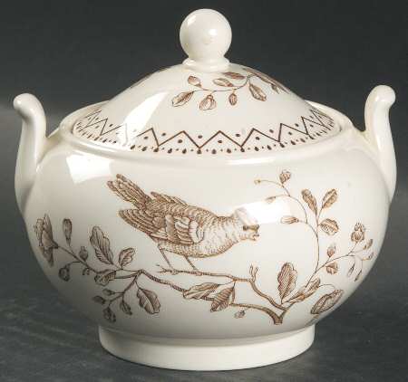 Williamsburg Aviary Sugar Bowl & Lid
