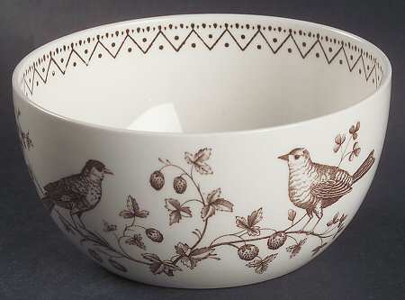 Williamsburg Aviary Cranberry Bowl