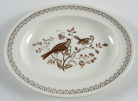 Williamsburg Aviary 10" Oval Serving Platter