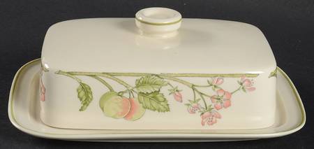 Wild Apple (Granada Sterling Shape) Rectangular Covered Butter