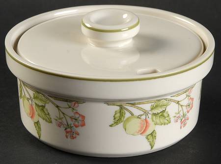 Wild Apple (Granada Sterling Shape) Sugar Bowl & Lid