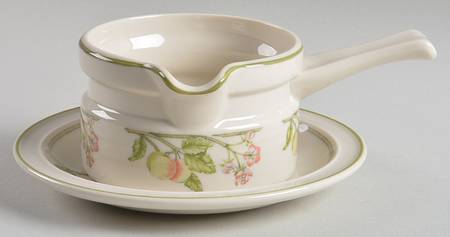Wild Apple (Granada Sterling Shape) Gravy Boat & Underplate