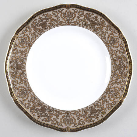 Windsor Black Accent Luncheon Plate