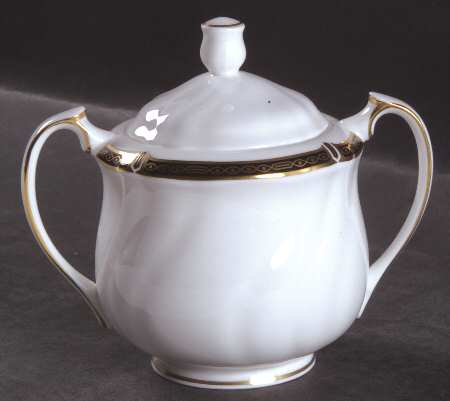 Windsor Black Sugar Bowl & Lid