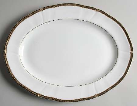 Windsor Black 14" Oval Serving Platter