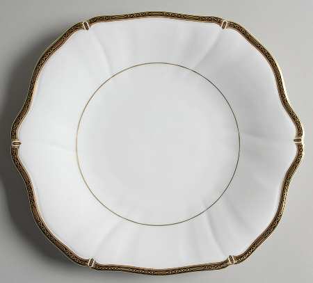Windsor Black Square Handled Cake Plate