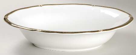 Windsor Black 9" Oval Vegetable Bowl