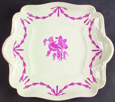 Williamsburg Husk Square Handled Cake Plate