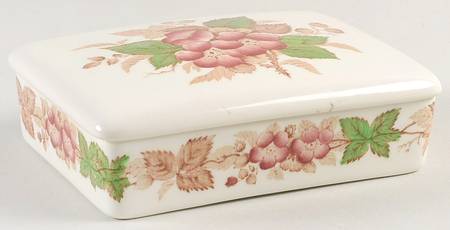Wildbriar Brown Pink Cigarette Box & Lid